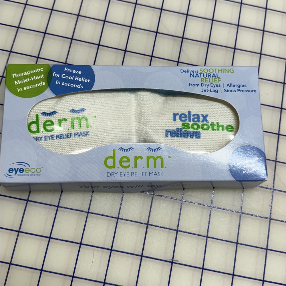 Eye mask derm dry eye relief mask eye eco